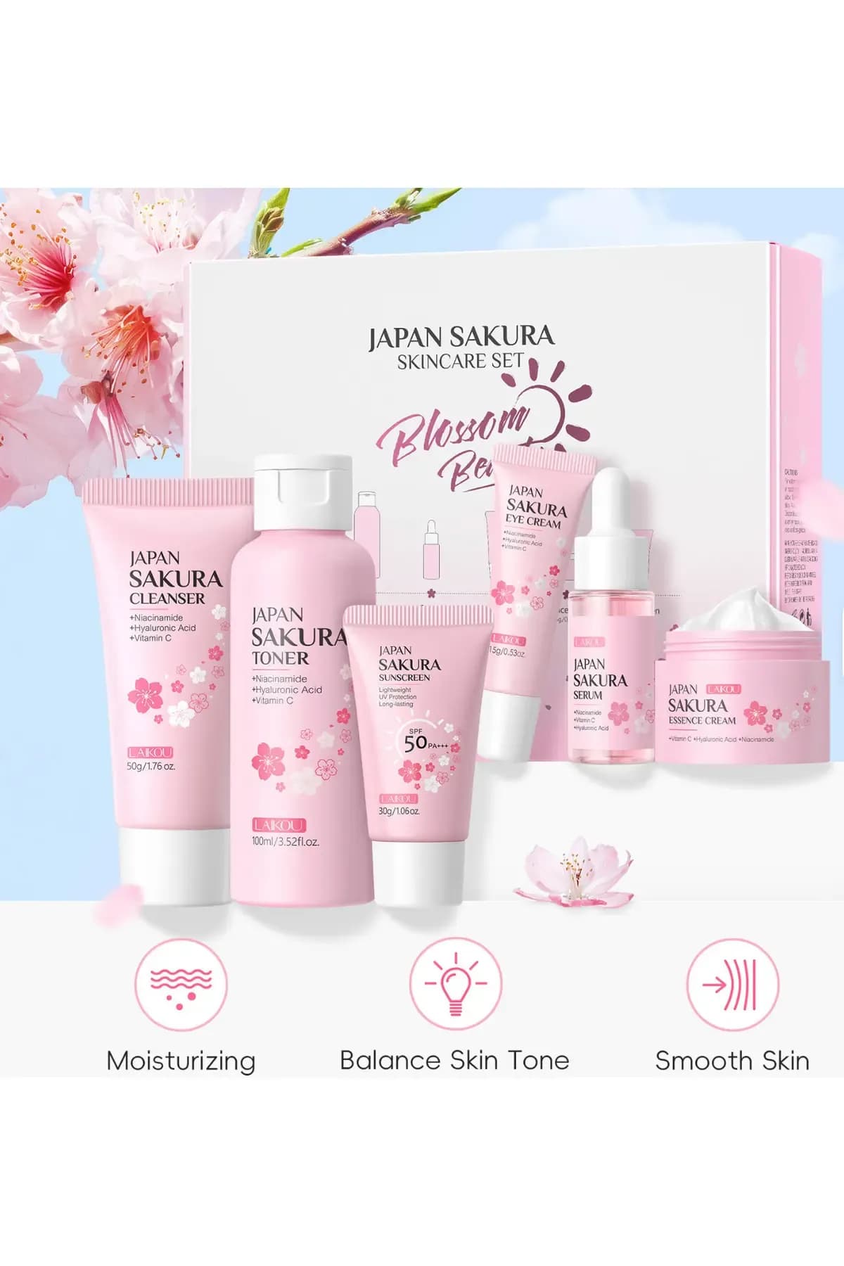 JAPAN SAKURA SKINN SET
