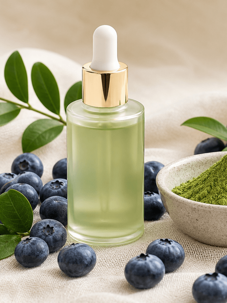 Antioxidanți în skincare: afine, ceai verde și protecția pielii
